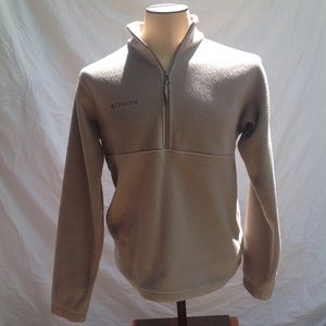 Men's Columbia quarter zip fleece pullover